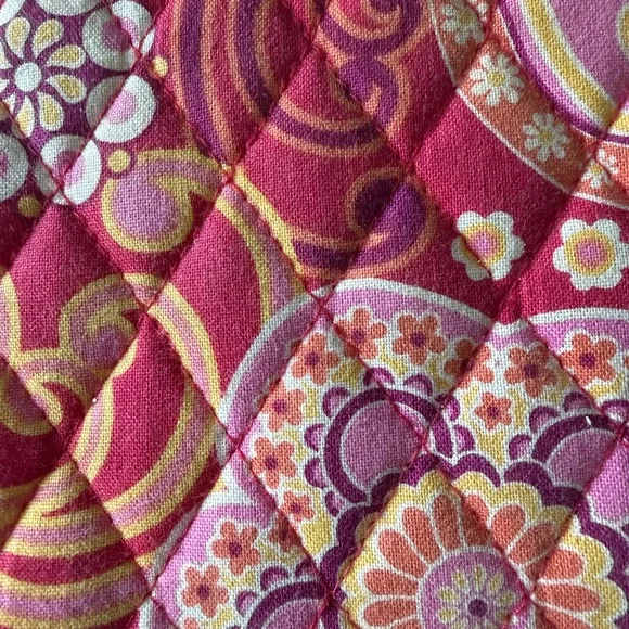 Vera Bradley Pink and Yellow Paisley Wallet - Picture 5 of 7